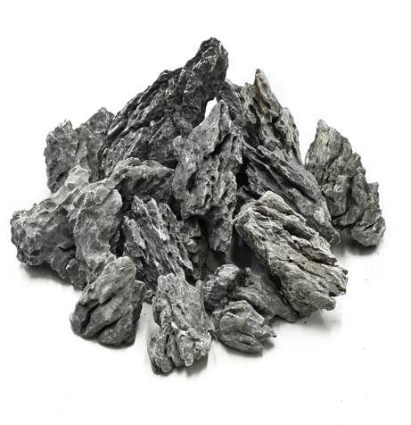 KINGRUI Natural Rocks Seiryu Stone 1-2.5 Inches Decorative Stones for Fairy Gardens,Miniature Landscaping,Bonsai,DIY Crafts, Aquariums & Reptile Terrariums-1lb