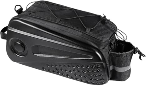 Hinterer Fahrradgepäckträger-Tasche – robuste Hartschalen-Seitentasche, modisches Reflektordesign | multifunktionale Gepäckträgertasche Handy Werkzeuge Kleidung, Trinkflaschenfach Organizer – Outdoor