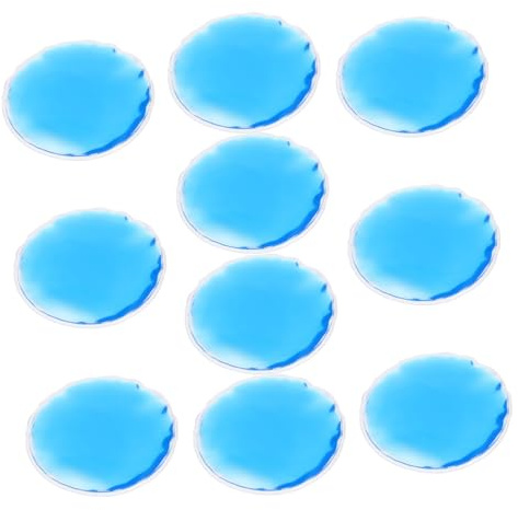 Healvian Runde Augenkühlpads 7cm Wiederverwendbare Kühl und Wärmekompresse aus Pvc Schmerzlindernde Augenmaske für Schwellungen und Augenermüdung