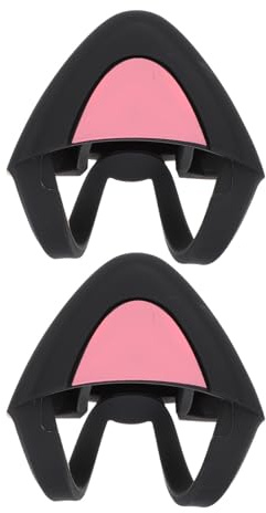 PRETYZOOM 1 Pair Silicone Cat Ear Shaped Headphone Attachments with Easy Installation Supple and Flexible Design Lovely Unique Style for Headset Decoration