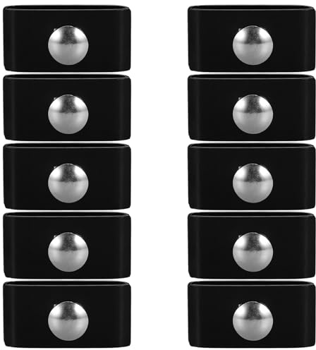 ibasenice Lot de 10 Supports de Fixation pour Panneaux de clôture | Connecteur Noir pour Panneaux de clôture grillagée | Collier de Serrage Double Tige pour poteaux à Mailles de chaîne, idéal pour