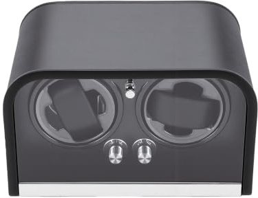 Hamwesh Cargador de Relojes, Caja de Carga Doble con Iluminación Ambiental y 5 Modos de Rotación, Rotador Silencioso como Decoración de Escritorio Marcas Relojes Automáticos Lujo