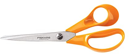 Fiskars Heritage Seamstress Scissors, Swedish Stainless Steel Blades, Rust-Resistant Design, 8, Orange/White
