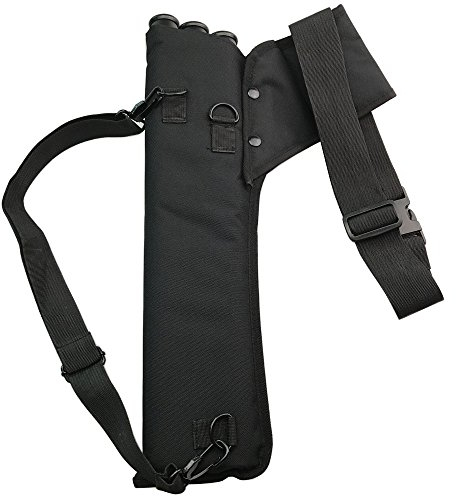 SHARROW Bogenschießen Pfeil Köcher, 3-Röhrenköcher Tragbarer Köcher für Pfeile 3-Röhren Pfeilköcher Pfeilhalter für Rücken oder Taille