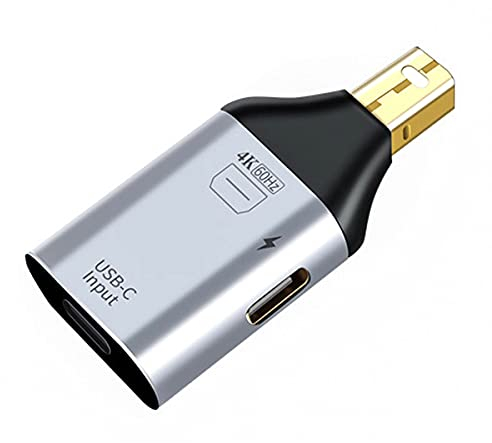 chenyang CY Type-C USB-C Buchse Quelle Eingang zu Mini Displayport DP Stecker Ausgang HDTV 4K 60hz 1080p Adapter mit PD Power Port für Telefon & Laptop