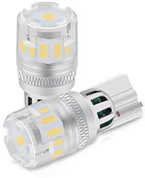 XELORD T10 W5W LED Lampadine Alta Luminosità 6000K Bianca,Per Interni Auto A Cupola,Luci Di Lettura, Targa, Di Posizione,194 168 (Confezione da 2)