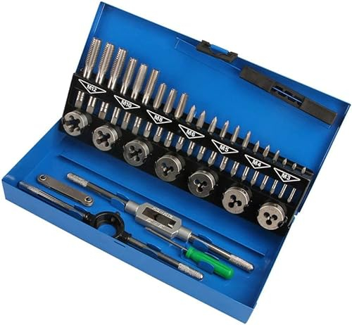 Aufun 32-teiliges Gewindebohrer-Set Metrisch M2-M18, M2-M18 Gewindebohrer-Set, Werkzeug-Set, inklusive Gehäuse