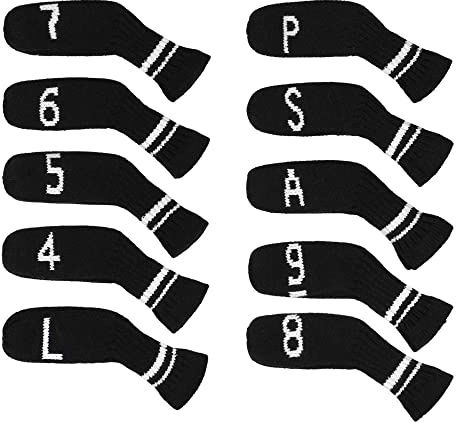 Scott Edward 7pcs / 10pcs Golf Hardcore Housse Mignon Tricot Chaussettes Lavable Durable Club Head Housse de Protection