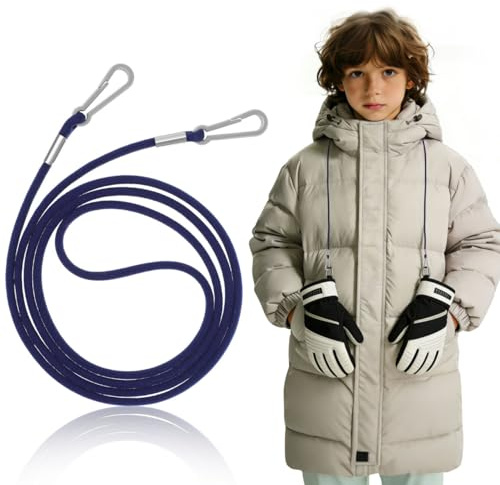VILLCASE Kinder Handschuhband Anti-Verlust-Handschuhband Aus Nylon Handschuhhalter Für Winterhandschuhe Und Fäustlinge Handschuhriemen Zum Befestigen Von Schal 47.64 Zoll