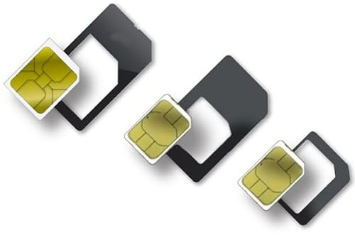 ADATTATORE SCHEDA SIM MICRO NANO MINI KIT 4IN1 per IPHONE SMARTPHONE CARD