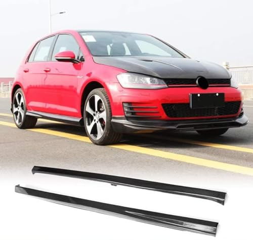 THOMIX Auto Seitenschweller für VW Golf 7 VII MK7 GTI Nur 2014-2017, Seitenschweller Splitter Lip Winglet Diffusor, Auto Seitenrock, Trittbretter Seitenschweller, Auto Zubehör
