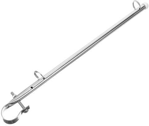 KONTONTY Flaggenmast aus Edelstahl für Boote und Yachten Stabiler Bootsflaggenmast Wasserfest und Geeignet für Bootsarten mit Einfachem Montagesystem