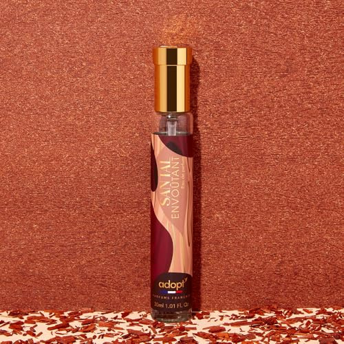 adopt SANTAL ENVOUTANT, 30 ml Eau de Parfum für Damen | Warmer, würziger Duft, Sandelholz und Kardamom, sinnlich, elegant mit Wildleder-Noten, holziger, süchtig machender Damenduft, adopt:Damenduft