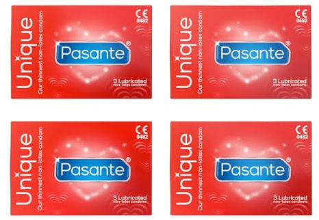 Pasante Unique Non-Latex Condoms - Pack of 12