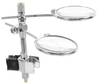 ULDIGI Doppelglas-lupenclip Vergrößerung Brillenlupe Mit Robusten Glaslinsen Für Schmuck Uhrenreparatur Einstellbar Passend Für Verschiedene Brillengrößen Mit Weicher Gummibeschichtung