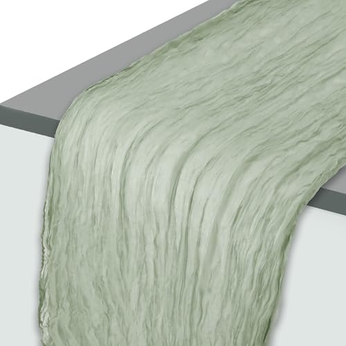 CAPASTEC Käsetuch-Tischdecke Grün 90x300cm 1pc Für Hochzeit | Polyester, Maschinenwaschbar, Farbecht, Für Feste, Schmutzabweisend, Deko