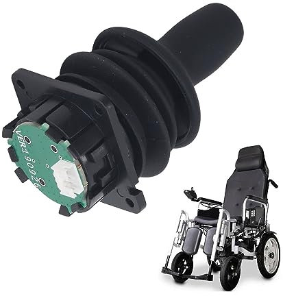 Gearwell DC 24V Joystick für elektrische Rollstühle, 360-Grad-Drehung, hochpräzise Steuerung, Knopf, Kappenabdeckung, Zubehör für universelle Mobilität von Elektrorollstühlen