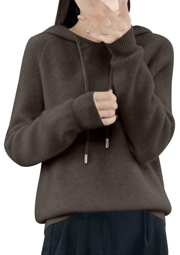 Early Black of Friday Deals Womens Cashmere Jumpers Hoodies Long Sleeved Knitted Sweaters Ladies Winter Warm Jumper Tops Casual Solid Color Base Sweatshirts Cashmere Roll Neck Jumpers For Women Uk