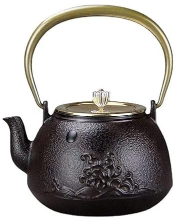 ERERE Tetera de Hierro Fundido, Tetera for Estufa, Taller de Tetera de Hierro Fundido, Tetera Japonesa de Hierro Fundido