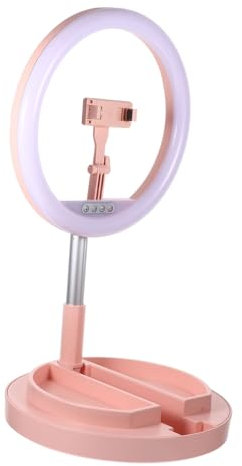 Uonlytech 1pc Led Ring Light for Streaming Fill Light Bracket for Mobile Phone Soft and Eye-Care Beauty Lamp