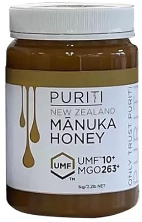 Puriti Manuka Honey MGO 263+, 1kg – Premium New Zealand Honey, 100% Traceable, SQF Certified, Smooth & Rich Flavour