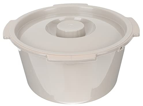 WRITWAA Capacità Fino a 80kg Secchio in Plastica Pp Design Coperchio Facile da Usare Sedia Wc per Anziani e Donne in Gravidanza per Viaggi e Hotel