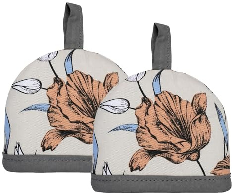 2er Set Eierwärmer Bauernküche Eierwärmer Küchen Deko für Frühstück Eier Abdeckungen (Batonischer Garten)