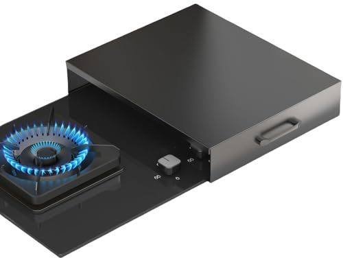 Cubierta de estufa de gas de acero inoxidable, placa de cubierta de estufa, cubierta de estufa de gas, protector de estufa, con asa, tapete de estufa, placa de cubierta de estufa de gas, for cocina y