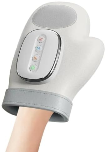 Tiiyee Hand Massager with Heat and Compression, Cordless Hand Massager Full-Hand and Wrist Coverage 3 Massage 3 Temperatures 5 Compression Models for Women Men Wrist Palm Finger Carpal Tunnel