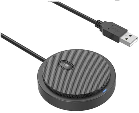NUOBESTY Microfono a Condensatore Supporto, Cavo e Filtro Anti-spruzzo | Nero, 1 Pezzo, Struttura in Plastica e Metallo, senza Batteria, per Telefono e Computer