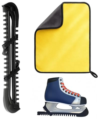 Qnvyw Kufenschoner für Schlittschuhe - Universeller Schoner für Eishockey & Eiskunstlauf, Verstellbarer Klingenschutz Kufenschutz für Eiskunstlauf Kinder Erwachsenen für alle Größen