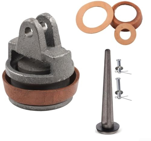 Kit pistone di ricambio per pompa a mano tipo 75 con valvola nasale, bullone, guarnizione a polsino e guarnizione, stantuffo in ghisa con ecopelle per una manutenzione durevole della pompa dell'acqua