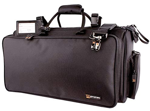 Protec Triple Horn Gig Bag with Removable Mute Storage Bag - Gold Series, Model C248