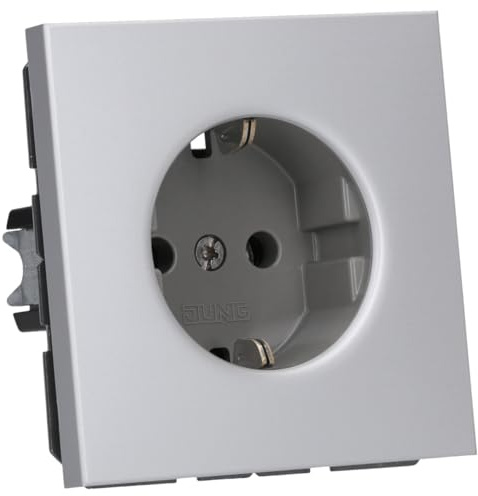 Jung Prise 2P+T AL1520 Simple Insert Aluminium 1 pc(s)