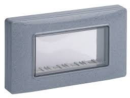 Vimar Plana Scatole di superficie – Coperchio ip55 4 Modulo con vite grigio granito