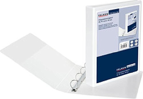 Präsentationsringbuch A4, 4 Ring D-Mechanik, 30mm Ringdurchm. weiß(Liefermenge=2)