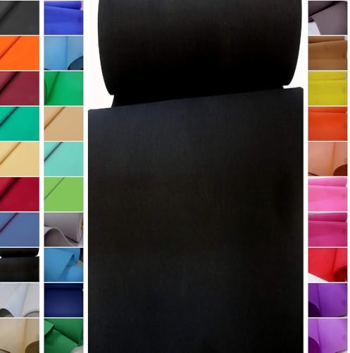 StoffBook Schwarz Moosgummi Bastelschaumstoff Schaumgummi für Basteln | Selbstklebend, elastisch und leicht, Stoff für Basteln, Modellbau und Dekoration, Moosgummi 2mm und Schaumstoff zum Basteln