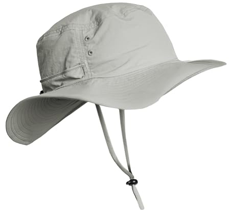 iQ-UV Sonnenhut Herren – Leichter Sommerhut für Männer mit UPF 50+UV-Schutz – TÜV Zertifiziert – Bequemer Outdoor Hut perfekt für Sommer, Wandern & mehr – Wanderhut mit breiter Krempe