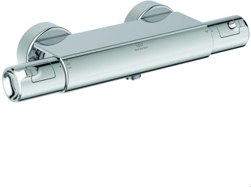 Ideal Standard A7695AA Ceratherm T50 Brausethermostat Aufputz, mit Wrap-Over-Ablage, Chrom