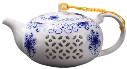 Tetera de cerámica Tradicional Jarra De Té Teaware Azul Flores Tetera China Porcelana De Kungfu Porcelana Chino（200ml）