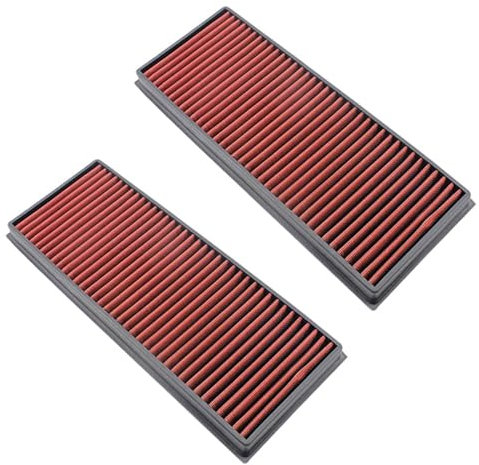 nnenraumfilter mit Aktivkohle 2X Auto Air Intake Filter High Flow Luftfilter/Fit for GOLF 5 6 TOURAN TIGUAN SHARAN SCIROCCO PASSAT JETTA CC 1K0129620