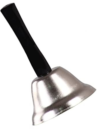 NUOBESTY 3stücke Extra Lauter Handglocke Metall Mit Holzgriff Für Restaurants Hotels Und Für Serviceanfragen Und Musikalische Einsätze