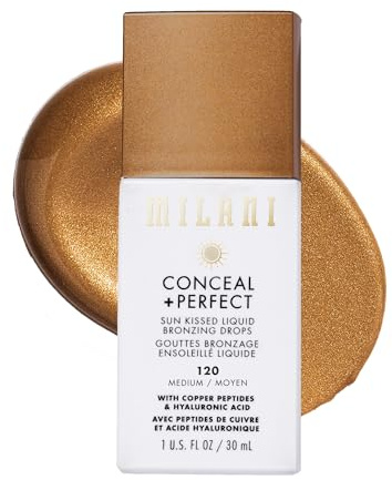 Milani Conceal + Perfect Sun Kissed Liquid Bronzing Drops - Medium