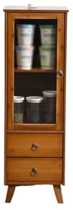Vintage Retro Sideboard Schrank mit Spind für Küche und Esszimmer Aufbewahrungslösung (32 cm x 29 cm x 97,5 cm)