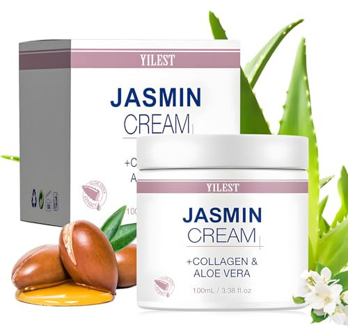 Jasmin Creme Contour des Yeux, Jasmin Creme Contour des Yeux Anti Ride, Hydrate en Profondeur le Contour des yeux, Convient à Tous les Types de Peau, 100ml