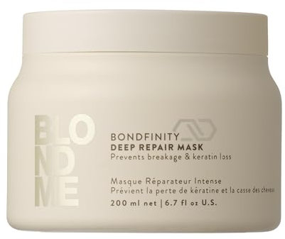 Schwarzkopf Professional BLONDME Bondfinity Deep Repair Mask Masque Capillaire Renforçant Créer Des Liaisons Lissage Et Protection Des Cheveux Poreux Hydratant Et Adoucissant 200 ml