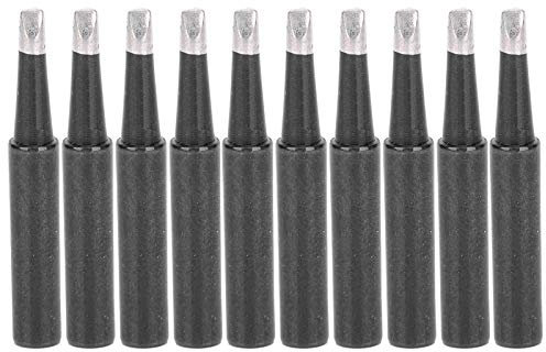 Con Puntas de Hierro Soldador de 10 Piezas, Piezas de Soldado de Hierro, Accesorios de Soldadura de Calefacción Interior Negro 900m-t-3.2d