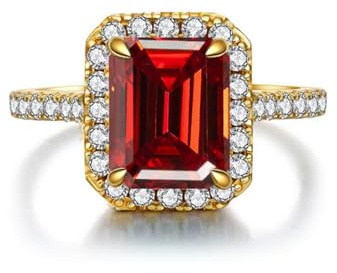 Schillernde 3 Moissanit-Ringe für Damen, Smaragdschliff, D-Farbe, S925-Sterlingsilber, im Labor hergestellte Diamantringe, perfekt für den Alltag, Partys, Hochzeiten, Geburtstage