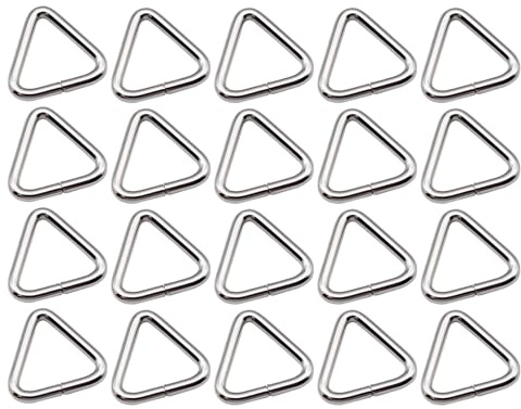 20pcs Sink Stopper Triangle Buckle Drain Plug Chain Triangles Hook for Bathtub Kitchen Sink Bathroom Wash Basins Drain Stopper Chain Triangles Buckle