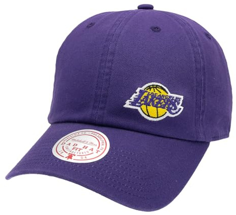 Mitchell & Ness NBA Micro Lefty Strapback Dad Cap Los Angeles Lakers Purple